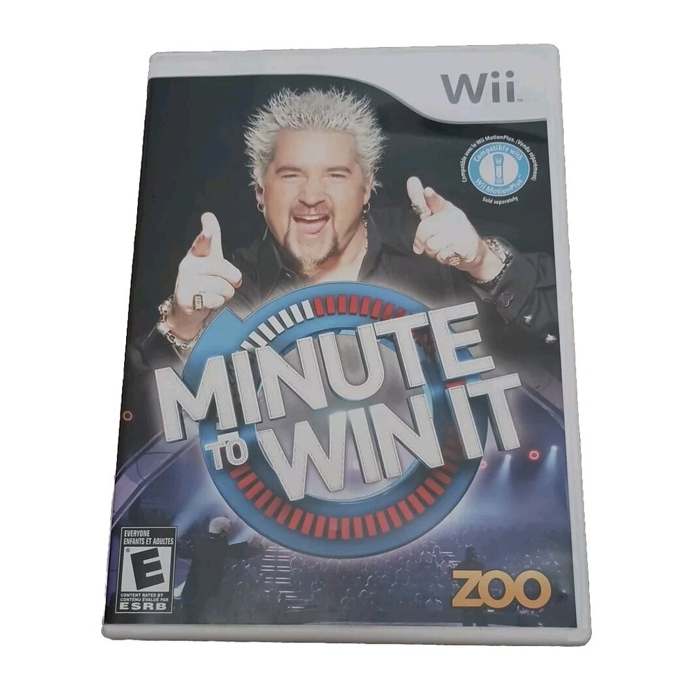 Minute to Win It Nintendo Wii 2010 CIB Complete with Manual 0802068103477